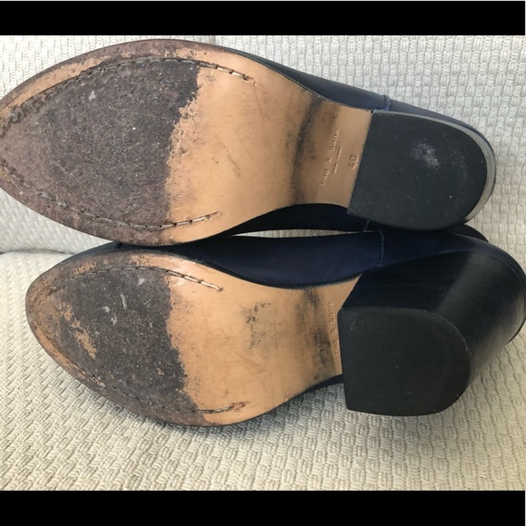 Rag & Bone Harrow Bootie in Navy - size 40 (9-9.5) - Picture 5 of 7